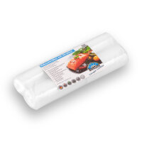2 Vakuumrollen goffriert, 25 cm breit, je 6 m lang
